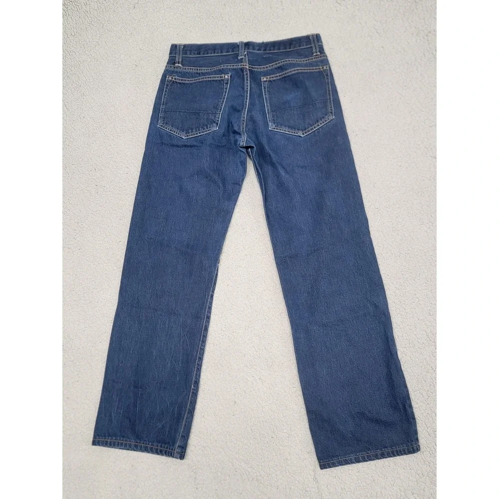 SPURR Jeans Mens 31 (Fits‎ 28x29) Blue Denim Straight Button Fly Selvedge USA
